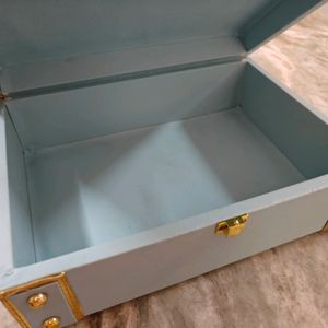 Cute Sky Blue Jwellery Box