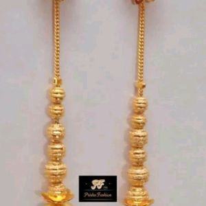 Sui Dhaga Earrings Brass