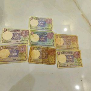 1 Rs 7 Notes Rare Note Check Description