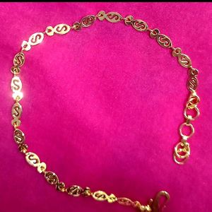 Adjustable Gold Plated S-shaped Bracelet