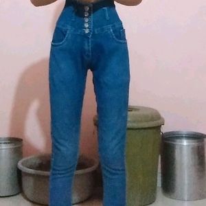 5 Button High Waisted Jeans