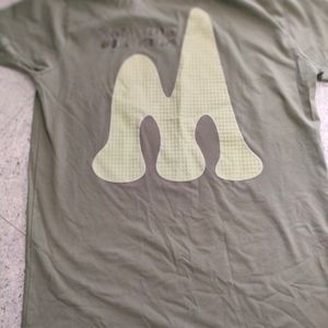 Mens Green Cool Tshirt With Back Print