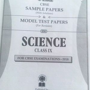 U-LIKE CBSE Sample papers book of Class 9of subject Science