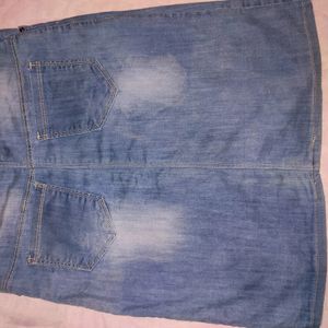 Slit Denim A Line Skirt💥(32)