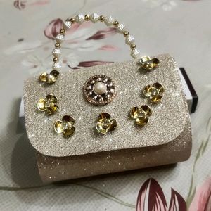 Glittery Golden Purse