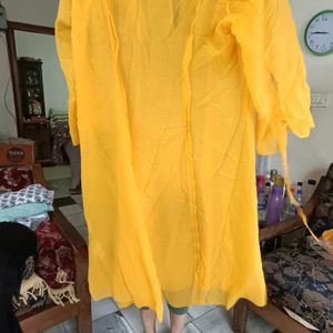 H&M Kurti Bright Yellow New