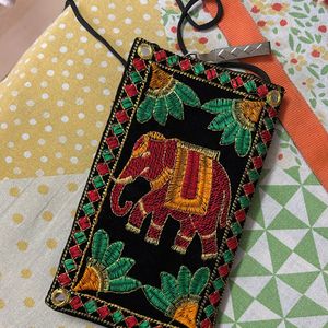 Easy To Hang On Saree Women Purse!! For Mobile