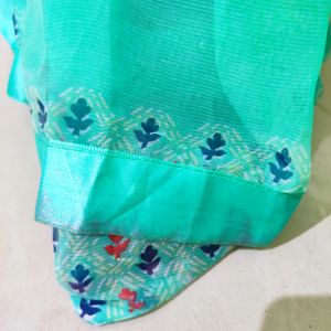 Stunning Sea Green Saree