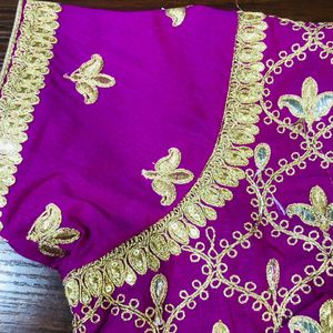 Gota pati embroidery blouse