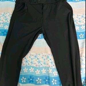 Black pants are very soft fabric