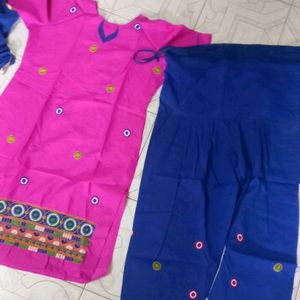 💓💙 Punjabi Patola Kurti Set