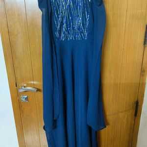 Embellished Cold Shoulder Ethnic Dress