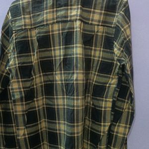 Yellow Black Check Shirt