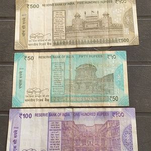 500  , 100 & 50 Rs Star Notes