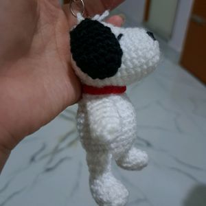 Snoopy Crochet Keychain