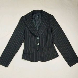 Black Striped Blazer