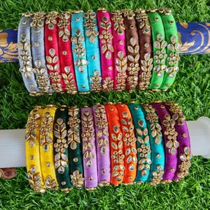 Pick Any 2 Pairs silk Thread Bangles