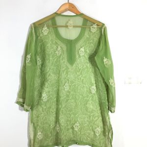 Olive Green Emboridered Top(Women’s)