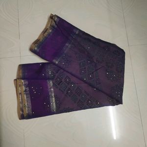 Purple 💜 Saree