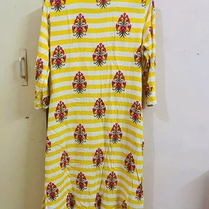 Yellow Motif Kurti🧡