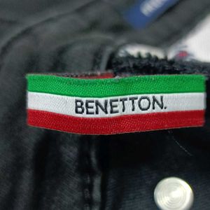 United Colors Of Benetton Black Tapered Fit Jeans