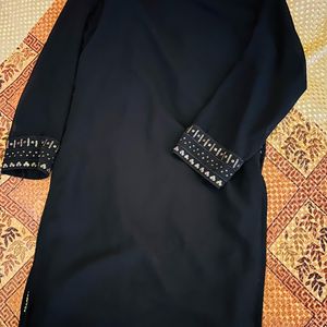 Black Sequence Kurta