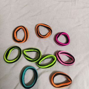 Colourful Hair Bands (3 Pairs)