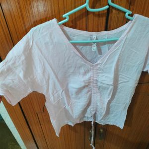 Pure Linen V Neck Top