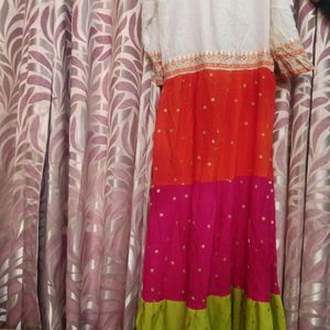 Multicolored Anarkali Kutta