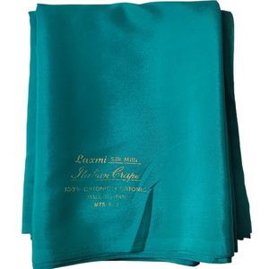 New Beautiful Sea Green Saree Plain Soft Shining