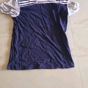 Blue Tshirt With Mini Pocket