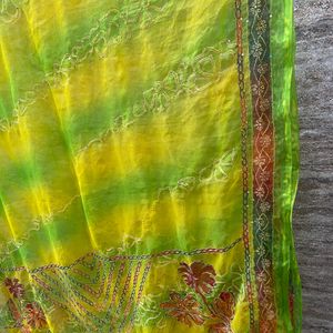 Full Hand Embroidery Dupatta