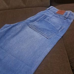 WIDEE LEGG MARINE BLUE DENIM