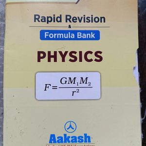 Aakash Rapid Revision& Formula Bank Physics For Neet/ Jee Edition 20-21