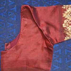 Maroon Kanjeevaram Blouse 36"