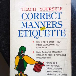 Correct Manners and Etiquette