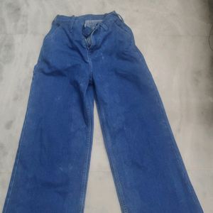 Blue Wide Leg Jeans