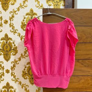 VEROMODA: PINK BALLOON TOP