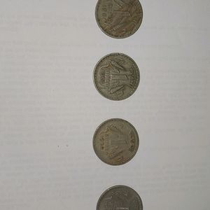 1 Rs Old Big Coins- Set Of 4