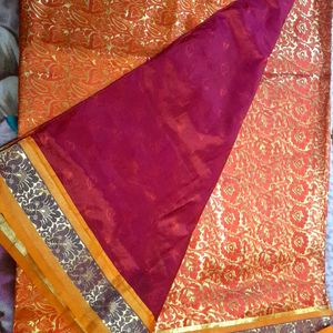 Kanchi Pattu Saree With Blouse