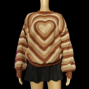 Crochet Heart Sweater