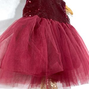 Maroon Western Gown (Girls)