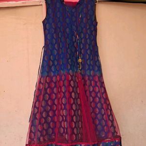 Festive Frock Suit For Teenage In Georgette Fabric