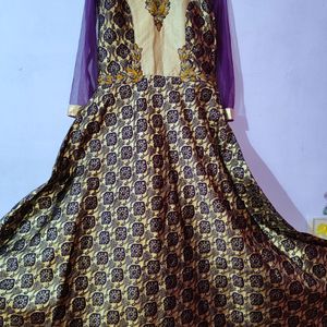 New Ethnic Floor Legth Gown With Diamond Work