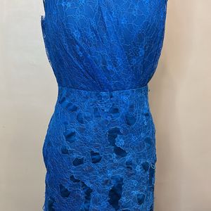 Navy Blue Lace Gown