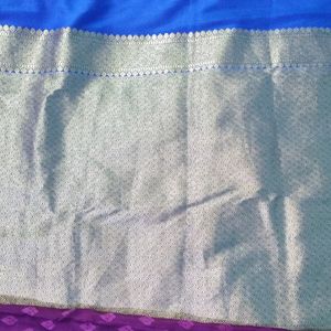 Pure Jamabar  Katan Banarasi With 2 Blouses