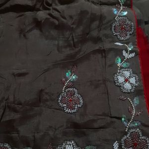 Pure Upada Silk Handwork Border Saree