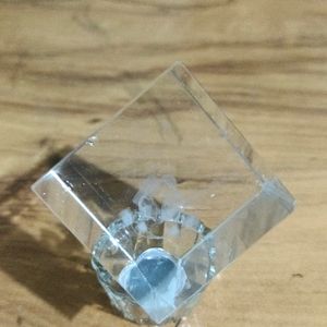 you will get two Cube of 3d Crystal with stand