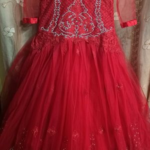 Barbie Ball Gown With  Stone Work