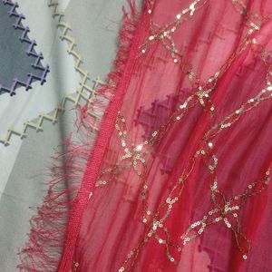 Women Embroidered Pink Colour Dupatta